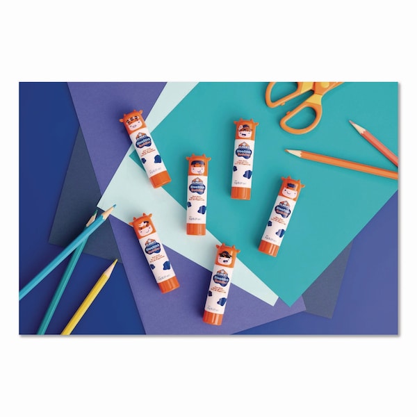 Elmers BlooStick Buddies and Disappearing Purple Glue Stick Combo Pack, 0.21 oz, Dries Clear, 12PK - 2213736