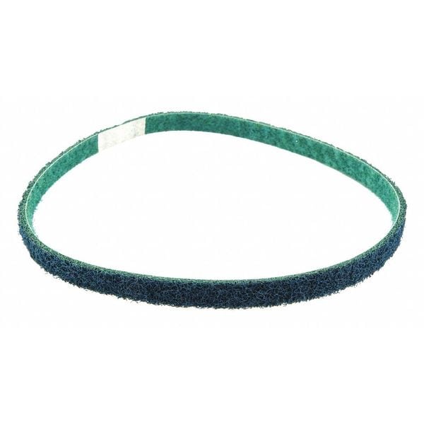 Zoro Select Surface-Conditioning Belt, 1/2 in W, 24 in L, Non-Woven, Aluminum Oxide, Not Applicable Grit, Fine - 78072775333