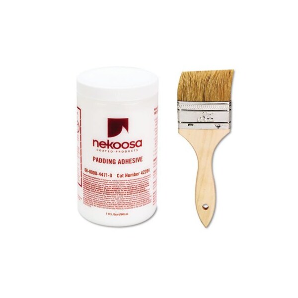 Nekoosa Coated Products Nekoosa, FAN-OUT PADDING ADHESIVE, 32 OZ, DRIES CLEAR - 42284