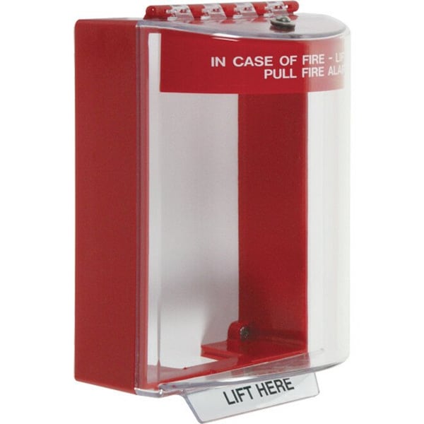 Safety Technology International Universal Stopper, 5-7/16 in. H, Clear/Red - STI-13220FR