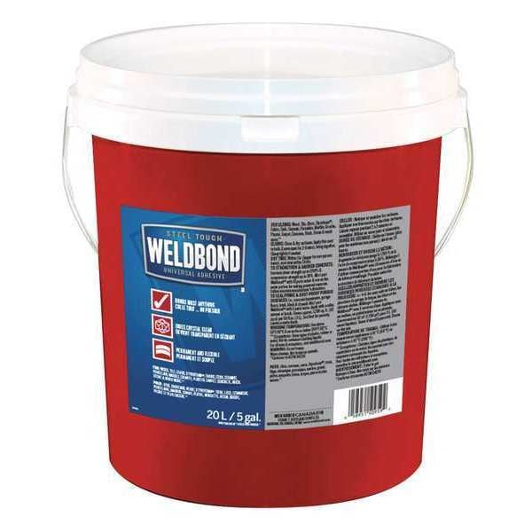 Weldbond Epoxy Adhesive, White, 6 to 12 hr Full Cure, 5 gal, Pail - 058951509592