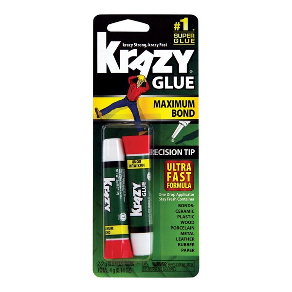Krazy Glue Krazy Glue High Strength Polyvinyl acetate homopolymer Clear Advanced Formula Gel 14 oz - KG41748MR
