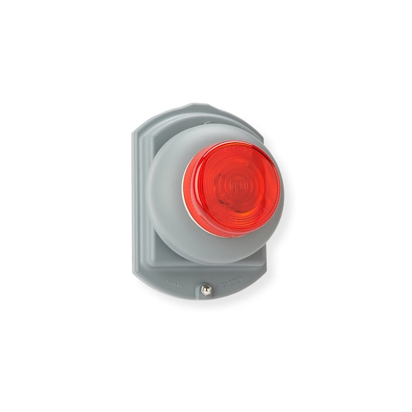 Wl Jenkins 4-1/4in Flashering Bell  Pigtail  120VAC Vibrating  Indoor Bell with Red Light - 1035R