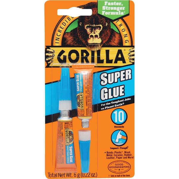 Gorilla Glue Gorilla 0.11 Oz. Liquid Super Glue, 2PK - 7800109