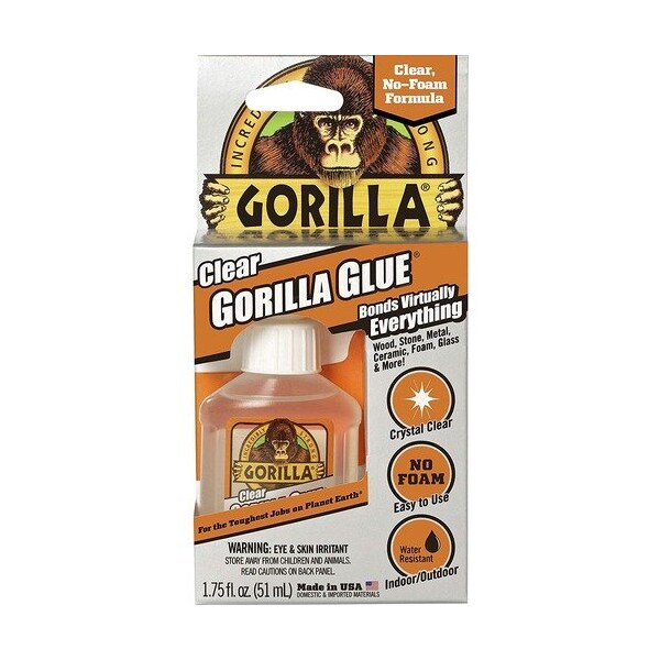 Gorilla Glue Glue, Indoor/Outdoor, 1.75 fl oz, Clear - GOR4500102
