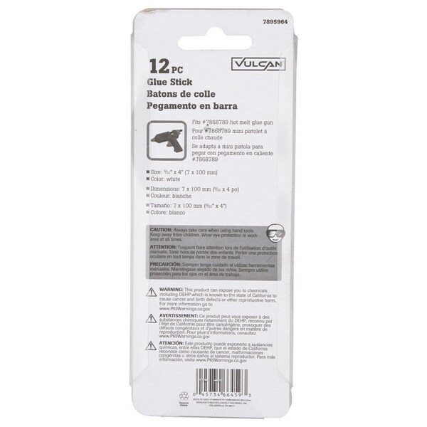 Vulcan Glue Stick, All Purpose, 9/32 x 4 in - JL-GGS-10