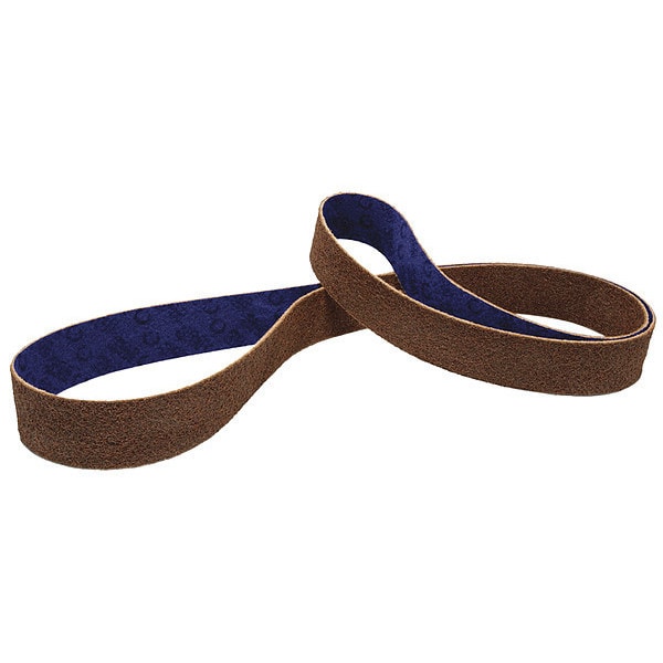 Scotch-Brite Sanding Belt, 3 in W, 132 in L, Non-Woven, Aluminum Oxide, Not Applicable Grit, Coarse, DF-BL - 7010366839