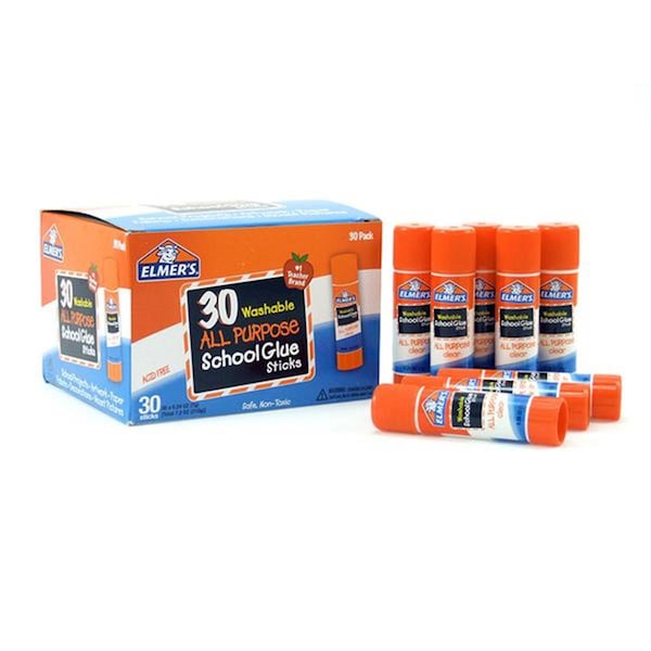 Sanford All Purpose School Glue Sticks, 30PK - ELME556