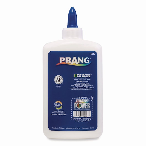 Prang Washable Liquid White School Glue, 7.9 oz, Dries Clear - X15210-0001