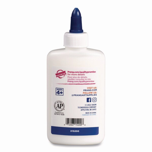 Prang Washable Liquid White School Glue, 4.4 oz, Dries Clear - X15200-0001