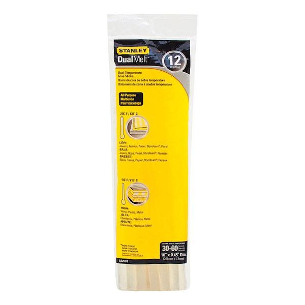 Stanley Stanley 0.45 in. D X 10 in. L Glue Sticks Clear 12 pk - GS25DT