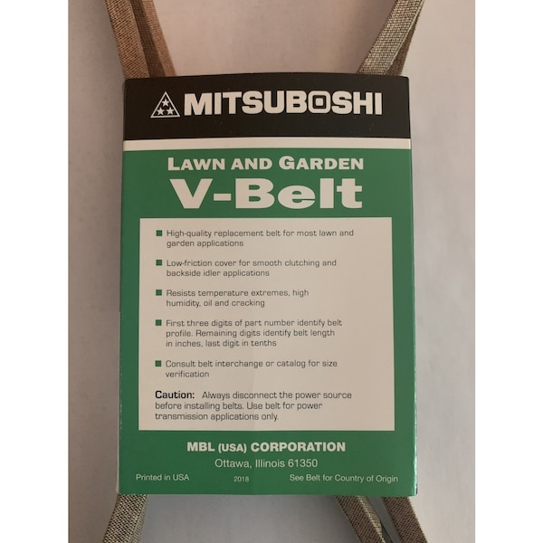 Mbl Mitsuboshi Super KB Standard V-Belt 0.63 in. W X 96 in. L For Riding Mowers - 5LK960A