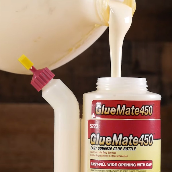 Milescraft Wood Glue Bottles with No-Drip Applicator Tips. 15oz. and 5oz - 7369