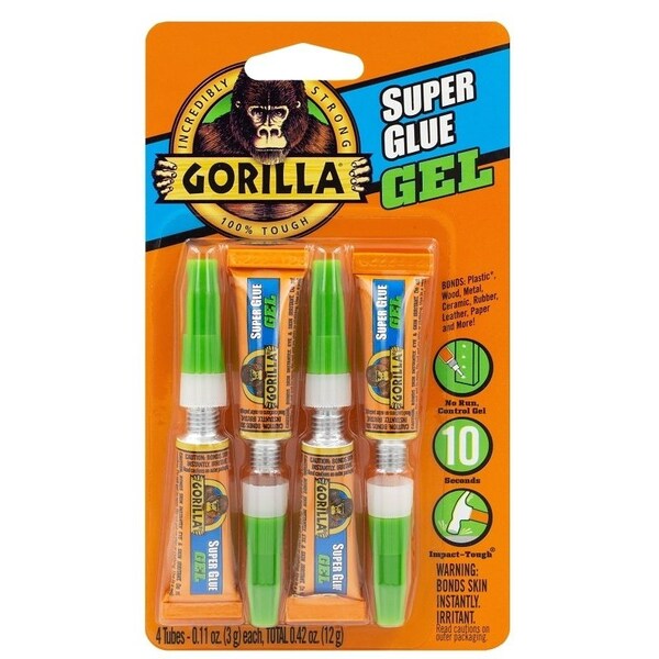 Gorilla Glue GLUE SUPER GEL 3GM TUBE - 105809