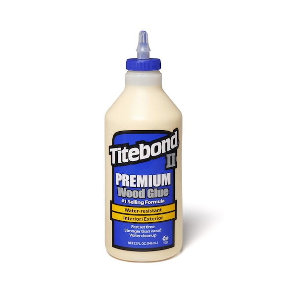 Titebond Wood Glue, Cream, 1 qt - 5005