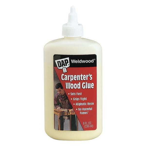 Dap Wood Glue, Weldwood Series, Yellow, 3 day Full Cure, 16 oz, Bottle - 00497