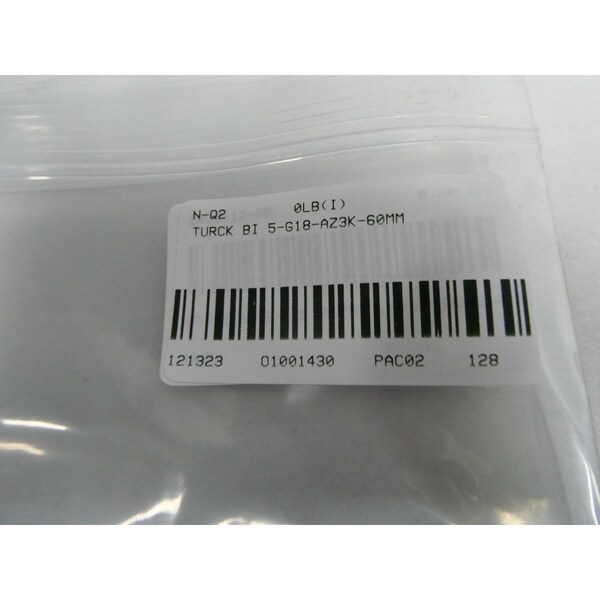 Sensor de proximidad Turck de 60MM 20-250V-AC 10-300V-DC - BI 5-G18-AZ3X
