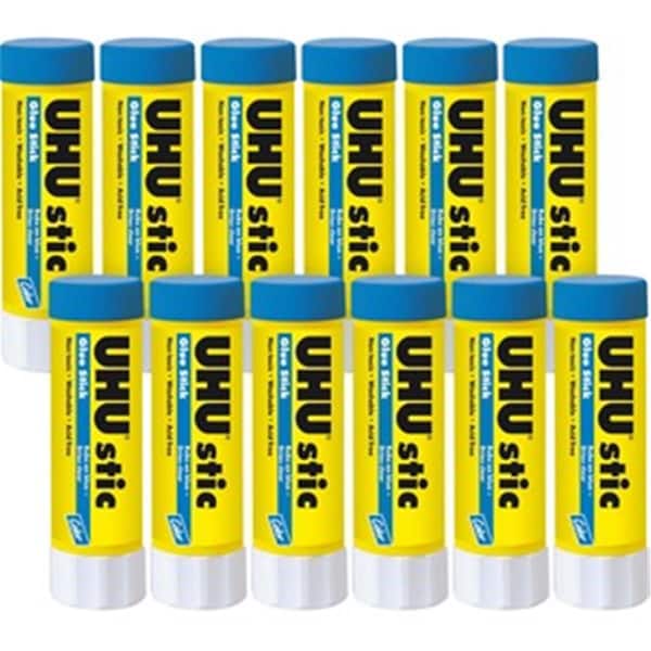 Homestead 1.41 oz UHU Stick Color Glue Stick, Blue - HO2656595