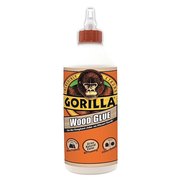Gorilla Glue Instant Adhesive, Wood Glue Series, Clear, 24 hr Full Cure, 0.88 oz, Bottle - 6206001