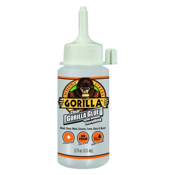 Gorilla Glue Hot Melt Adhesive, Amber, 24 hr Full Cure, 3.75 oz, Bottle - 4537502