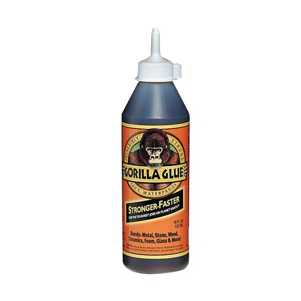 Gorilla Glue Epoxy Adhesive, Yellow, 24 hr Full Cure, 18 oz, Syringe - 5001803