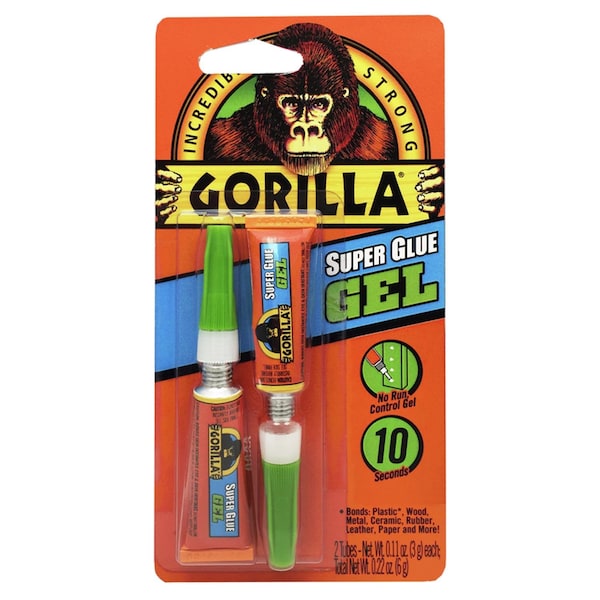 Gorilla Glue Gorilla High Strength Glue Clear Super Glue 0.11 oz - 7820002
