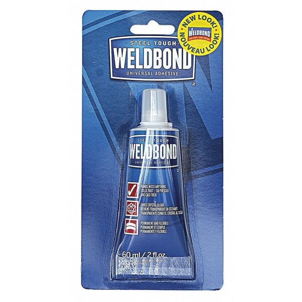 Weldbond Glue, White, 6 to 12 hr Full Cure, 5.4 oz, Bottle - 058951500988