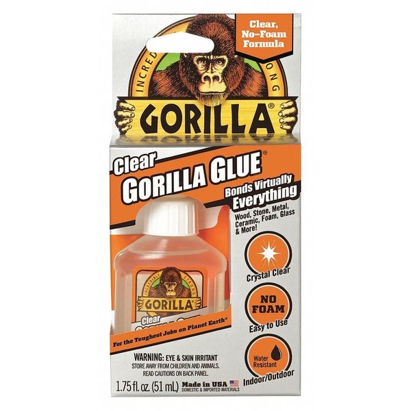 Gorilla Glue Spray Adhesive, Clear, 24 hr Full Cure, 14 oz, Aerosol Can - 4500102