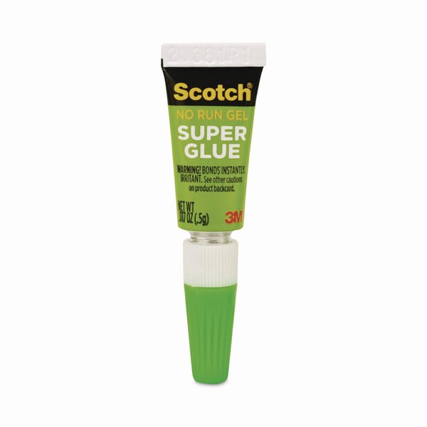 Scotch Single Use Super Glue No-Run Gel, 0.02 oz, Dries Clear, 4PK - AD119
