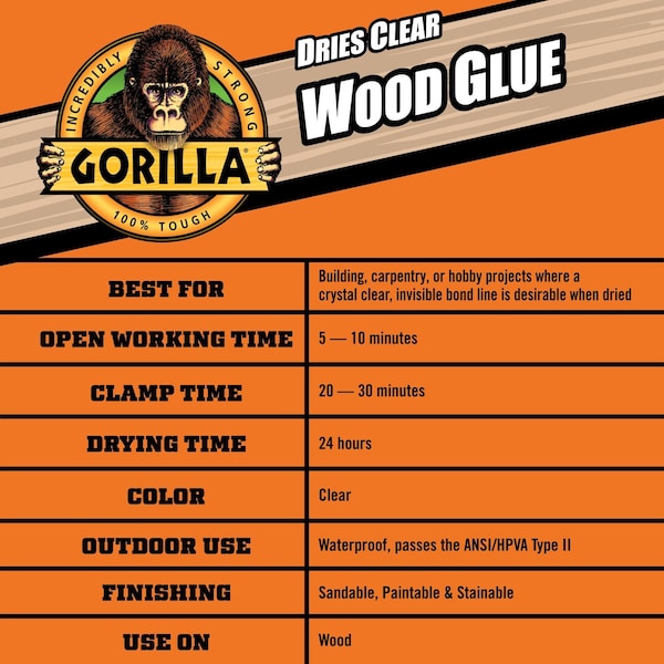 Gorilla Glue Construction Adhesive, Natural, 101 oz, Cartridge - 109788