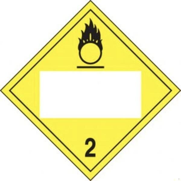 Accuform BLANK DOT PLACARD HAZARD CLASS 2 MPL425VP100 - MPL425VP100