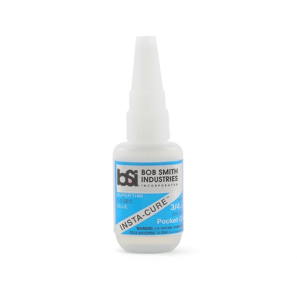 Bob Smith 0.75 oz Insta-Cure Pocket Super Thin CA Glue with Pin in Cap - BSI131