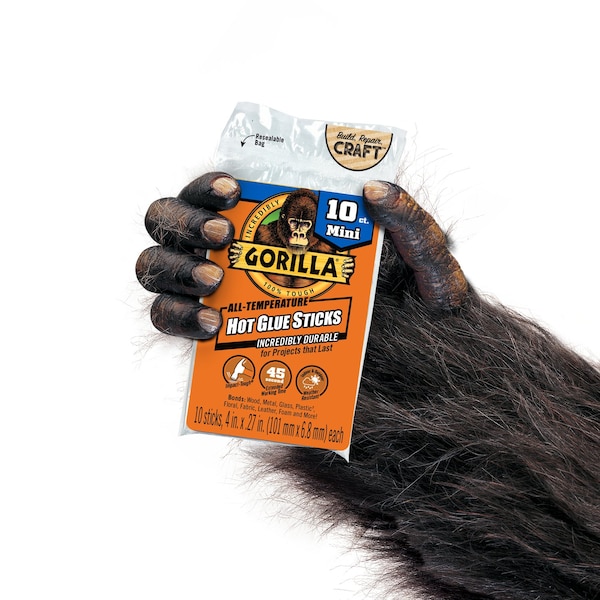 Gorilla Glue Gorilla .27 in. D X 4 in. L All Purpose Mini Glue Sticks Clear 10 pk - 3021002