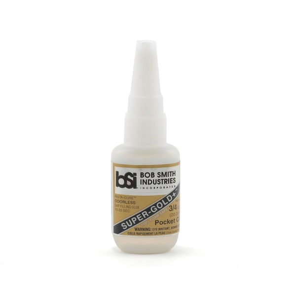 Bob Smith 0.75 oz Super-Gold Plus Pocket Foam Safe CA Glue - BSI139
