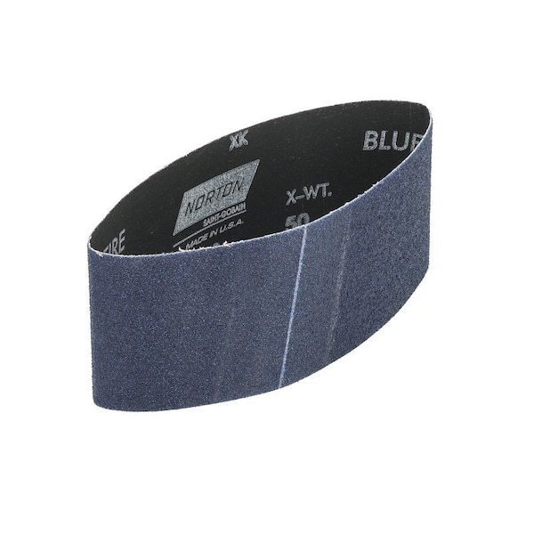 Norton Co 0 Sanding Belt, 3 in W, 18 in L, 50 Grit, Coarse, Zirconia Aluminum Abrasive - 2231