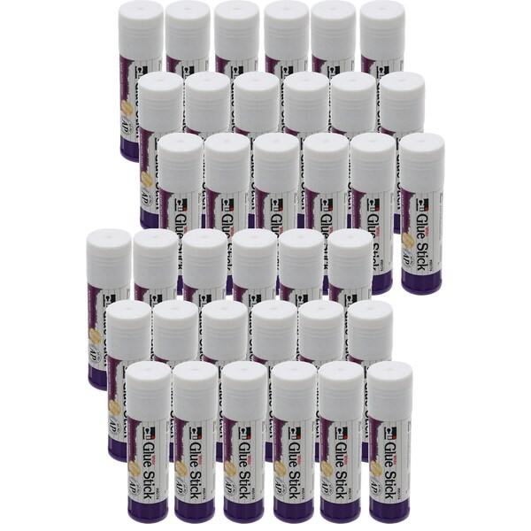 Charles Leonard Glue Stick, White, 0.74 oz., 36PK - 95174