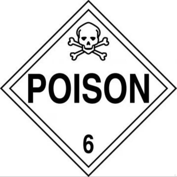 Accuform DOT PLACARD HAZARD CLASS 6  POISON MPL601VP25 - MPL601VP25