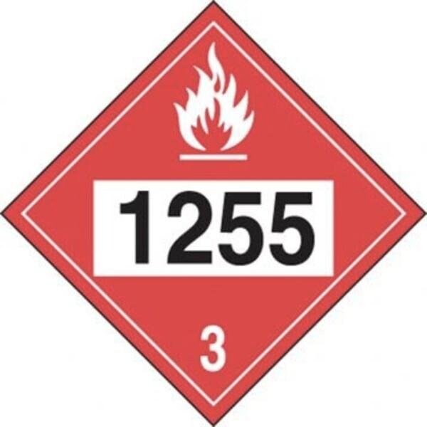 Accuform 4DIGIT DOT PLACARDS HAZARD CLASS 3 MPL734CT25 - MPL734CT25