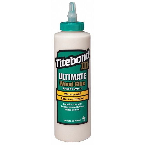 Titebond Wood Glue, 16 fl oz, Bottle, III Ultimate - 1414