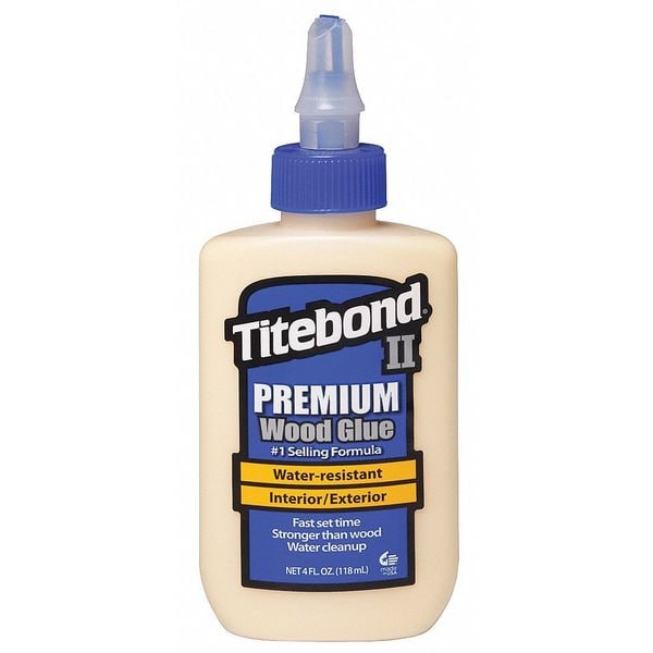 Titebond Wood Glue, 4 fl oz, Bottle, II Premium - 5002