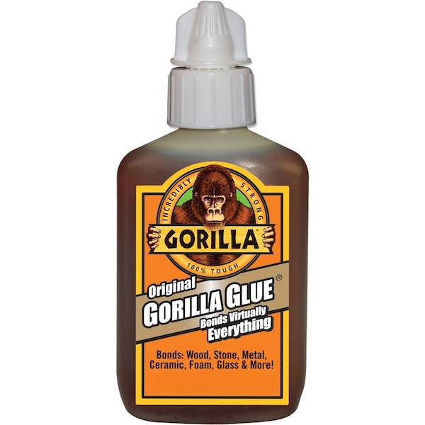 Gorilla Glue All Purpose Glue, Tan, 24 hr Full Cure, 2 oz, Bottle - 5000201