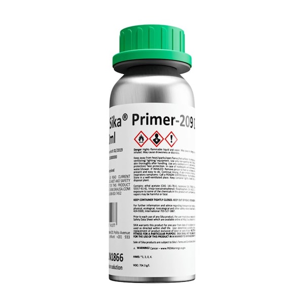 Sika Sika Primer 209D Black Moisture-Curing Low Viscosity 250ml Bottle - 451588