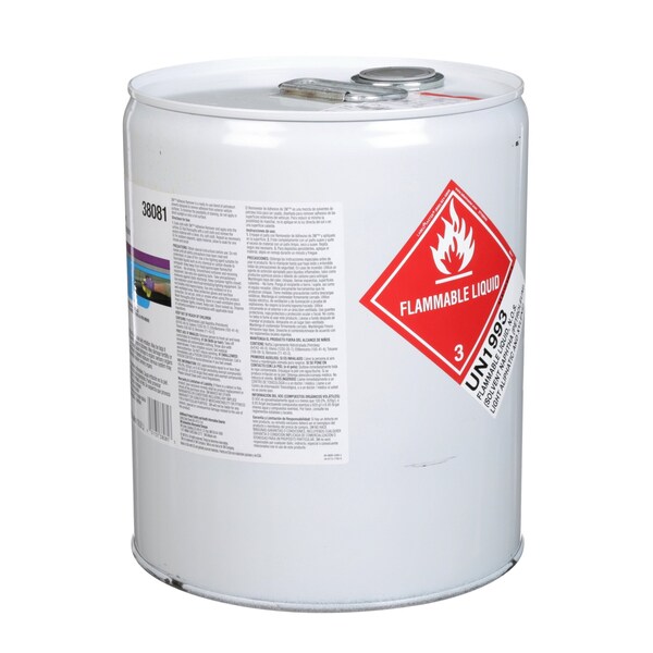 3M Adhesive Remover 38081, 5 Gallon US per 18.9 L, 1 per Case - 7000045720