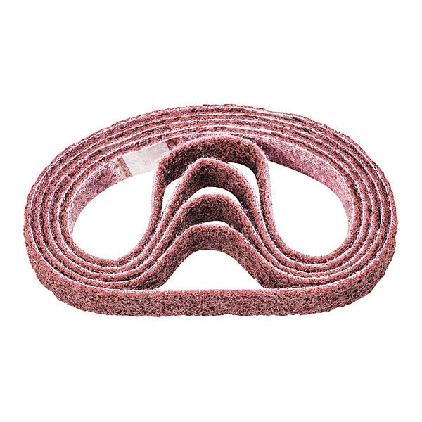 Pferd Sanding Belt, 3/4 W, 20 1/2" L, Surface Conditioning, Aluminum Oxide, 180 M Grit, Medium, Polivlies - 43566