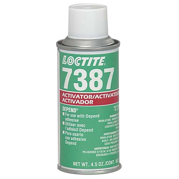 Loctite Activator, SF 7387 Series, Light Brown, 4.5 fl oz, Aerosol Can - 209714