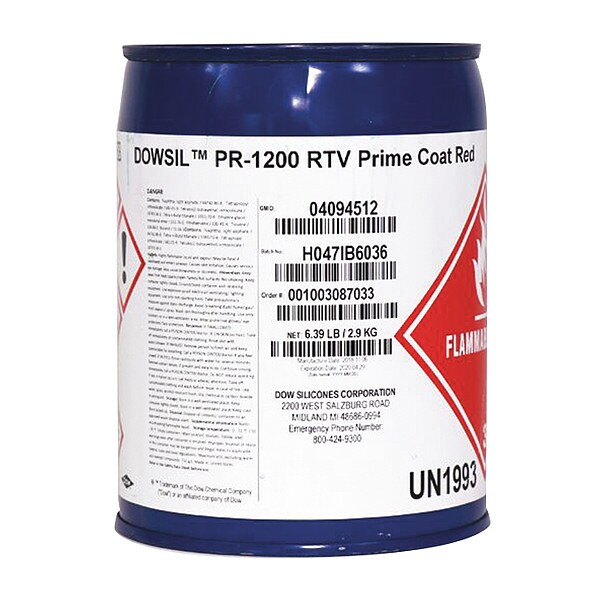 Dowsil Glue, 11 oz, Can, Clear, Naptha Base, PR-1200 Series - 4094479