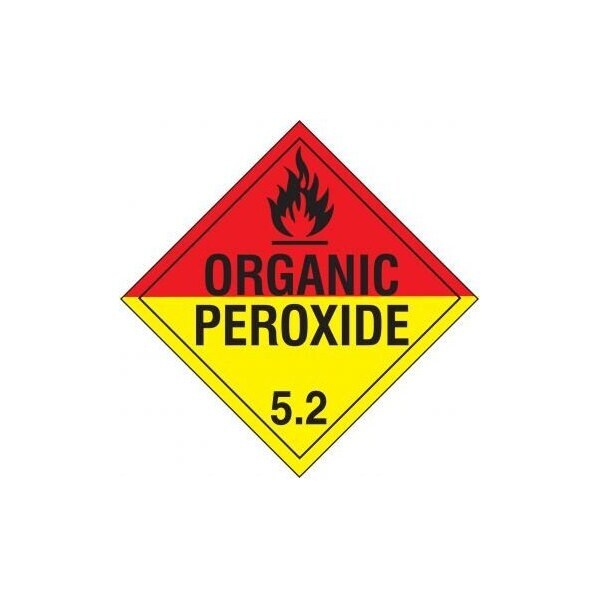 Accuform DOT PLACARD HAZARD CLASS 52  MPL504VP1 - MPL504VP1