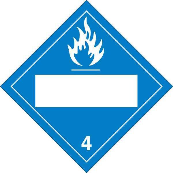 Brady DOT Container Placard, B-946 Pressure Sensitive Vinyl, 10-3/4" W x 10-3/4" H - 60382