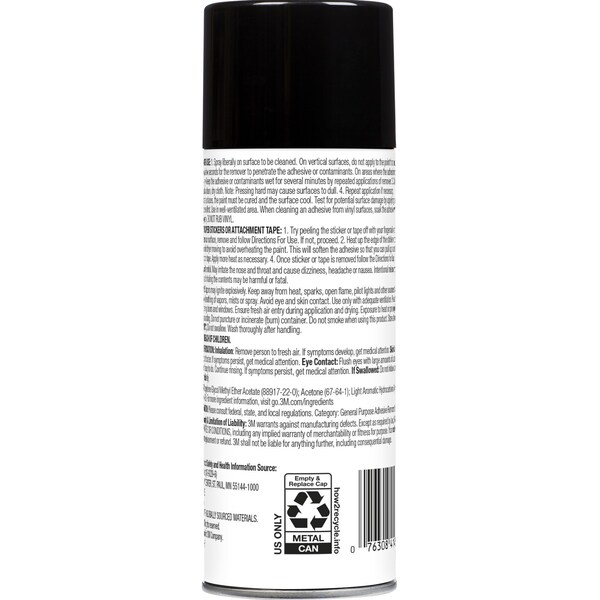 3M Adhesive Remover Low VOC <20% 03618-6, 12 oz, 6PK - 03618VOC20-6