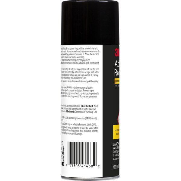 3M Adhesive Remover Low VOC <20% 03618-6, 12 oz, 6PK - 03618VOC20-6